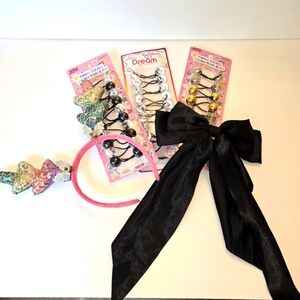 Kids Hair Accessories Antler Headband plus Bow & hair ties NEW